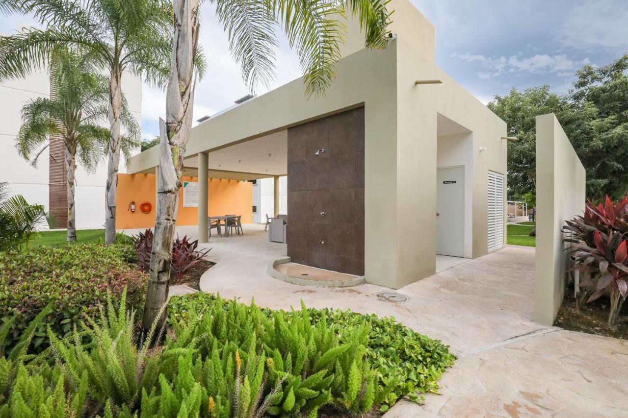 Departamento Lirios Residencial Para 5 Alberca Cancún Exterior foto